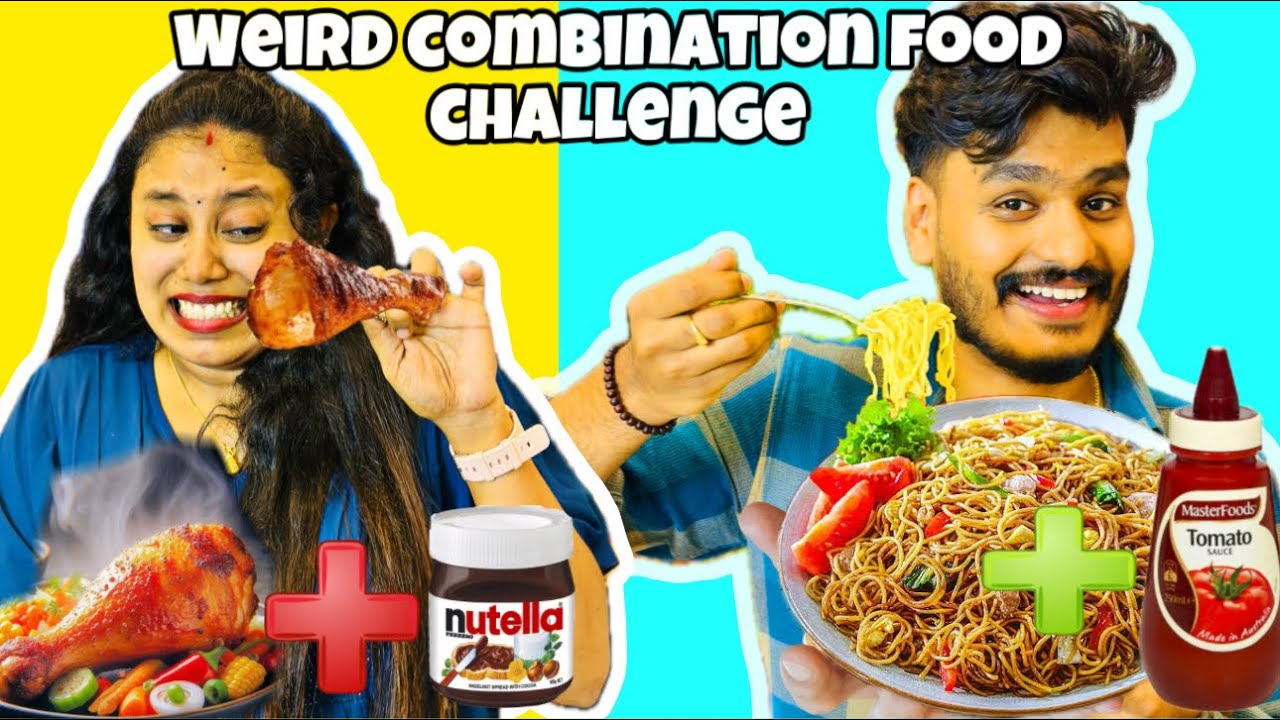 WEIRD COMBINATION FOOD EATING CHALLENGE 🤣