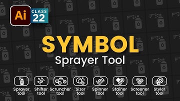 Symbol Sprayer tool  in Adobe Illustrator training  - Class 22