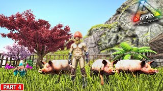 Cute And Golu Molu Pigg Taming And Pig Farm 🤣🤣 : RAHUL The Farmer : ARK Survival Evolved : Part 4