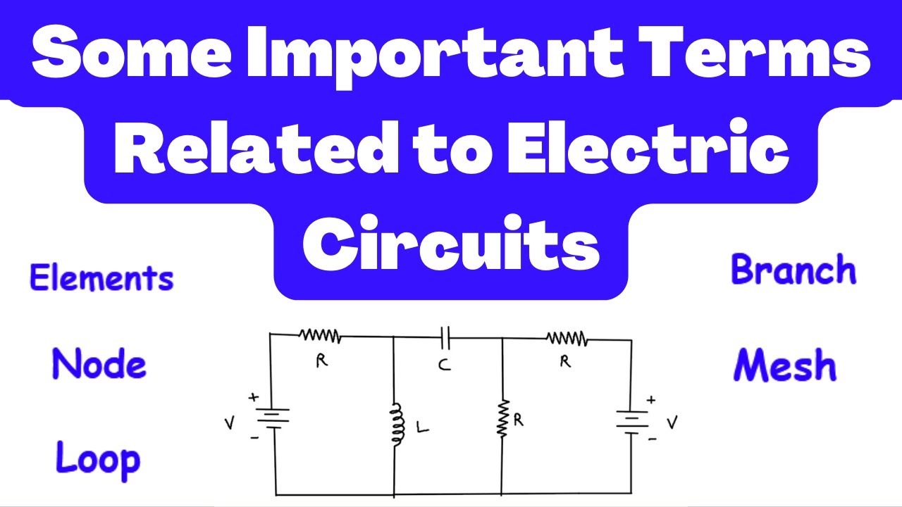 Some Important Terms Related to Electric Circuits | Electrical ...