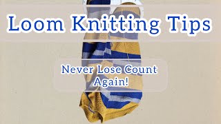 How to keep track of your row count (East Hack)! #loom #knitting #yarn #handmade #blaxnvl