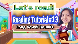 Reading Tutorial 13 | Long Vowel Sounds | Aa