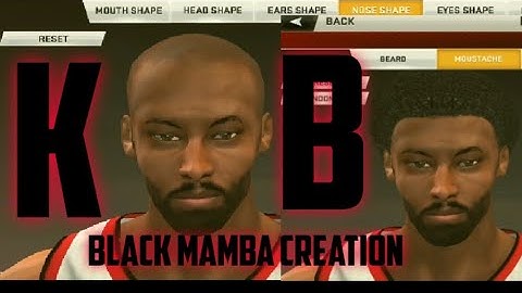 Kobe Bryant face creation nba2k20 for mobile user