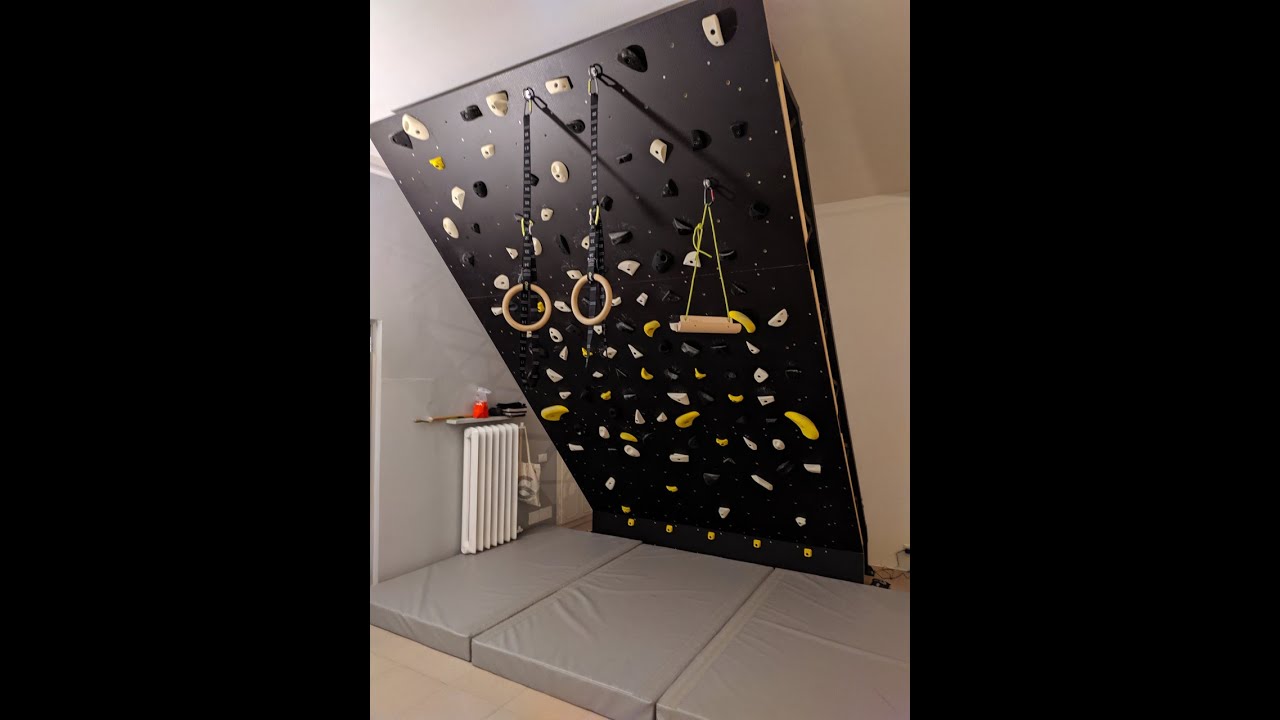 How we assembled a freestanding climbing wall (MoonBoard) in our living