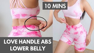 LOSE love handles + lower belly fat 10 mins in 10 days XMAS and New Year challenge