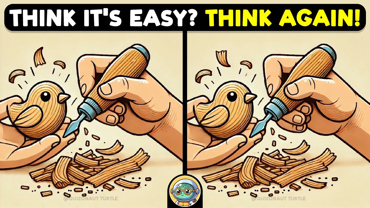 🐢🧩 Spot 3 Differences | Exercise Your Mind 🧩🐢 | Quizonaut Turtle