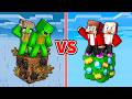 JJ and Mikey: POOR vs RICH One Block Family Battle in Minecraft - Maizen