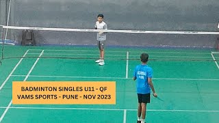 M159 - Under 11 Badminton Singles - Quarter Final | Yonex Sunrise VAMS Sports - Pune - Nov 2023