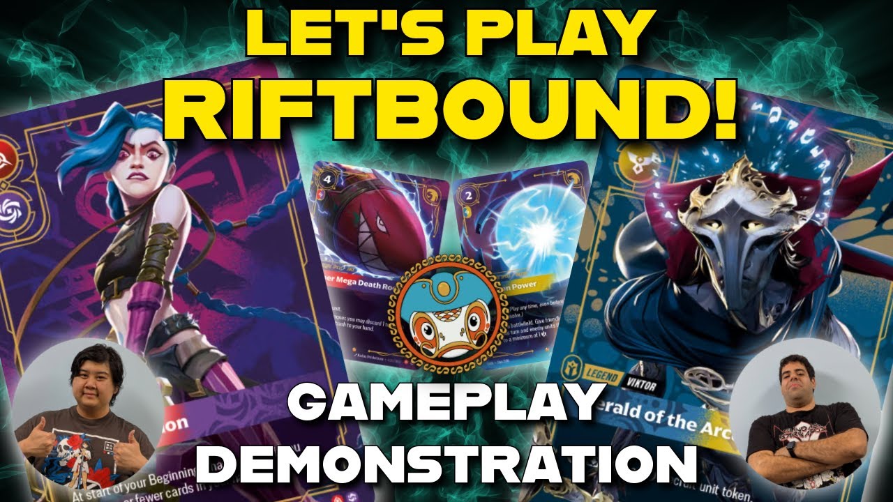 We tried Riftbound! - Full Demonstration Game and Walkthrough - YouTube