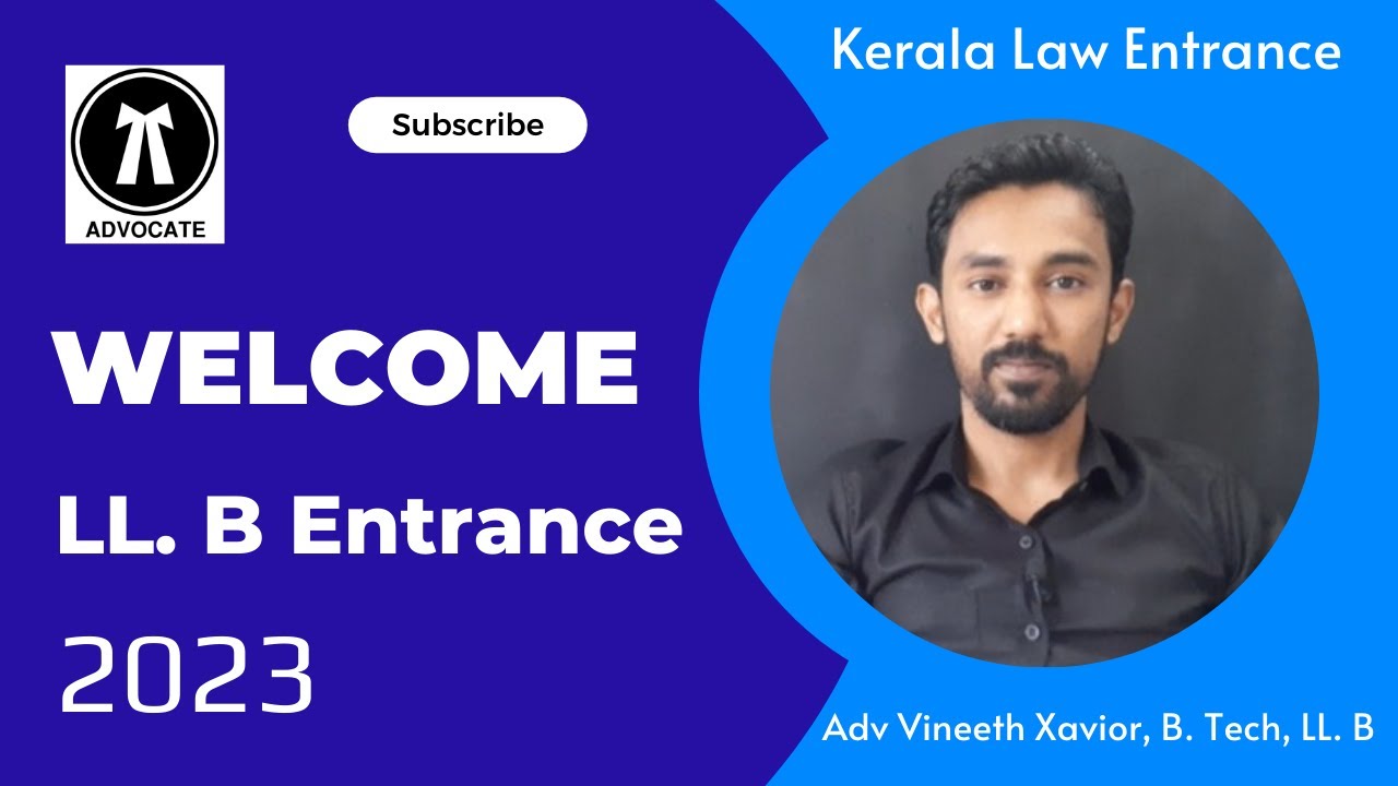 KLEE 2023 (LL.B Entrance 2023 CUSAT MG University Law Academy