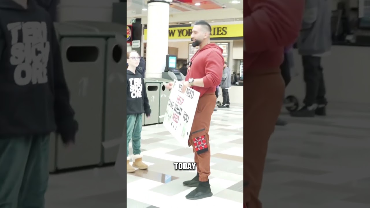 Money Challenge at the Mall: Take or Donate? What Would You Do? 🤑💸