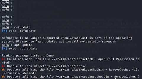 How to Update Metasploit Framework (MSF)
