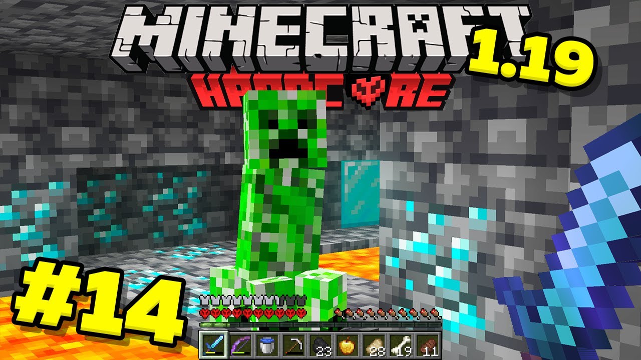 Hardcore 19. Алмазный лес в МАЙНКРАФТЕ. Minecraft 1.19.