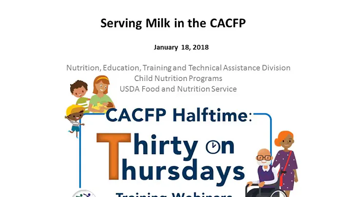CACFP Halftime: Thirty on Thursdays - Serving Milk in the CACFP