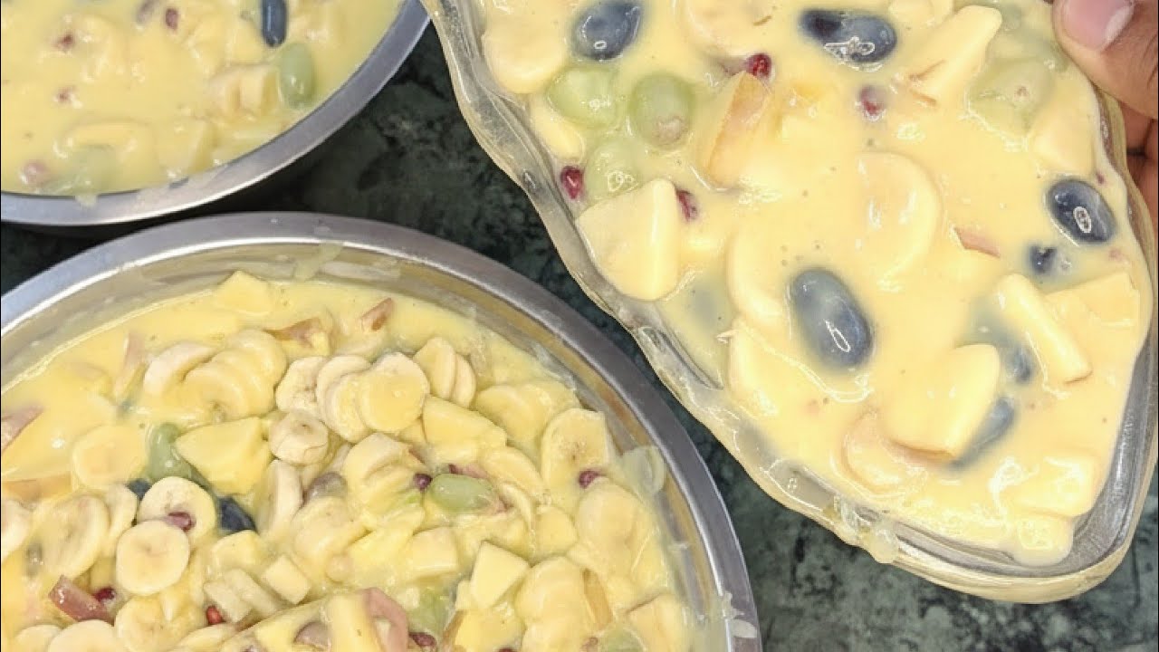 Super Creamy Fruit Custard (Fruit Custard Recipe) 😋 