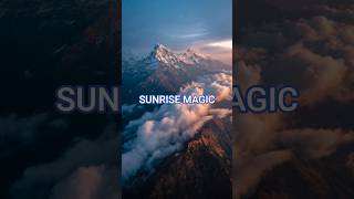 Majestic Indian Mountains Drone View | Sunrise Cinematic Shot 🌄✨ #PG-NaturePulse #shorts #shortsfeed