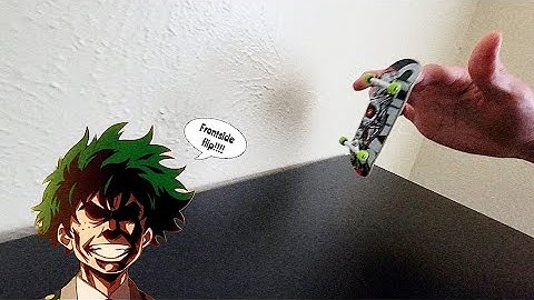 how to fingerboard: how to do a frontside flip