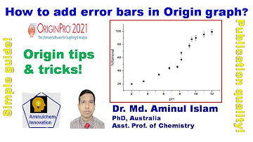 How to Add Error Bars in Origin Graph