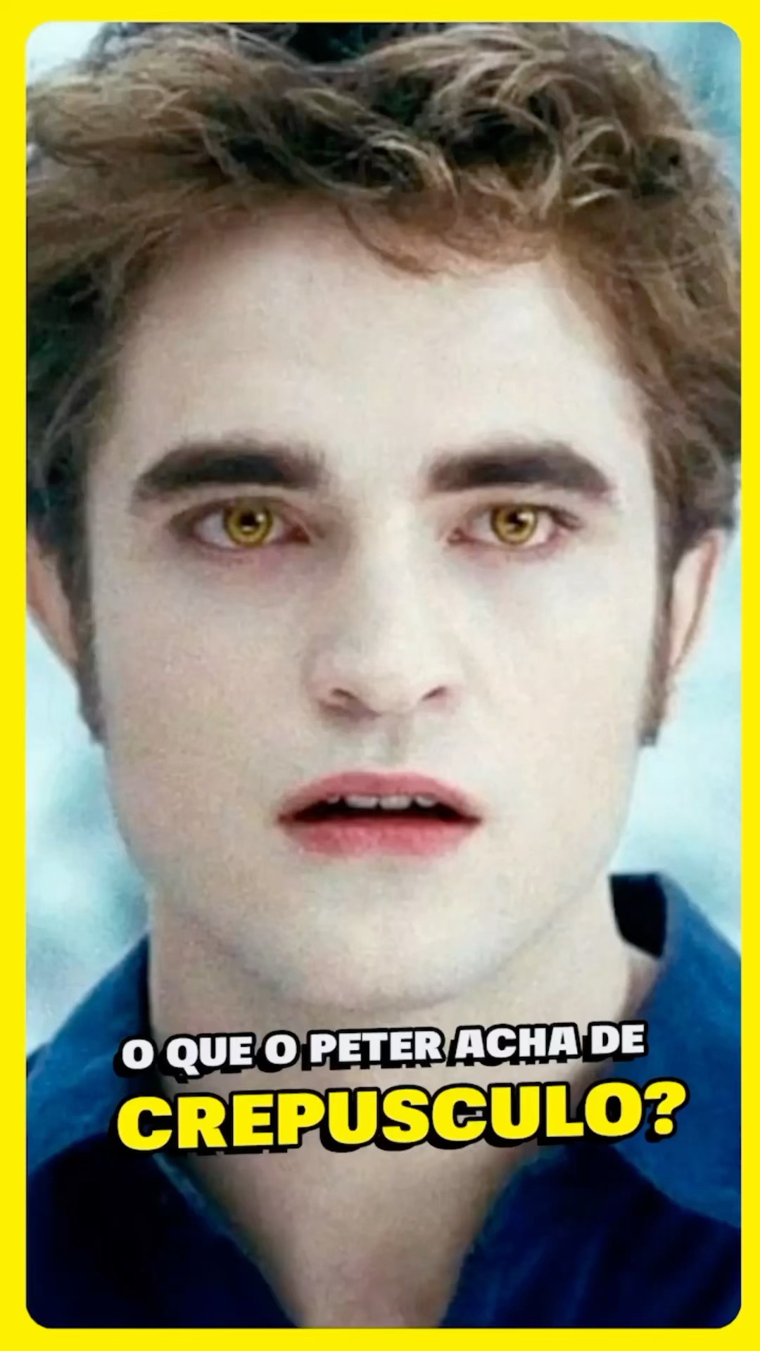 PETER FAZ REVELAÇÃO ABSURDA SOBRE CREPÚSCULO