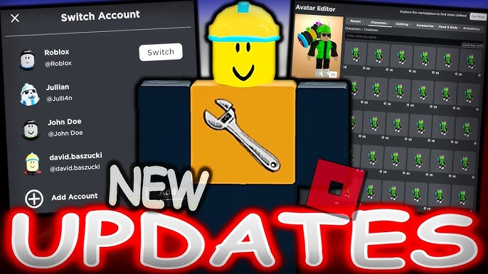 SWITCH ACOCUNTS NEW ROBLOX UPDATE! NEW ROBLOX UPDATE IS OUT! MAKE