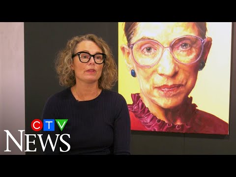 Edmonton artist's RBG portrait graces cover of TIME