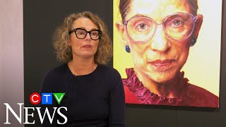 Edmonton artist's RBG portrait graces cover of TIME
