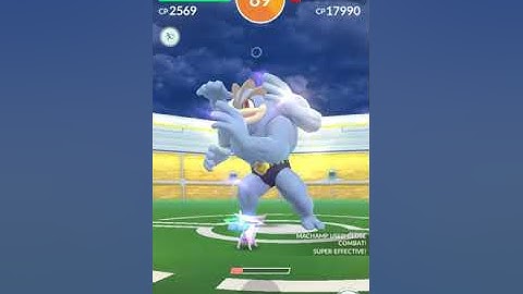 Boosted machamp solo raid with no mewtwo