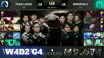 Team Liquid vs Immortals | Week 4 Day 2 S10 LCS Summer 2020 | TL vs IMT W4D2