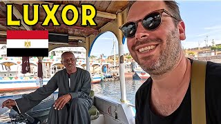 How to Cross The NILE in LUXOR, Egypt  Visiting Karnak Temple