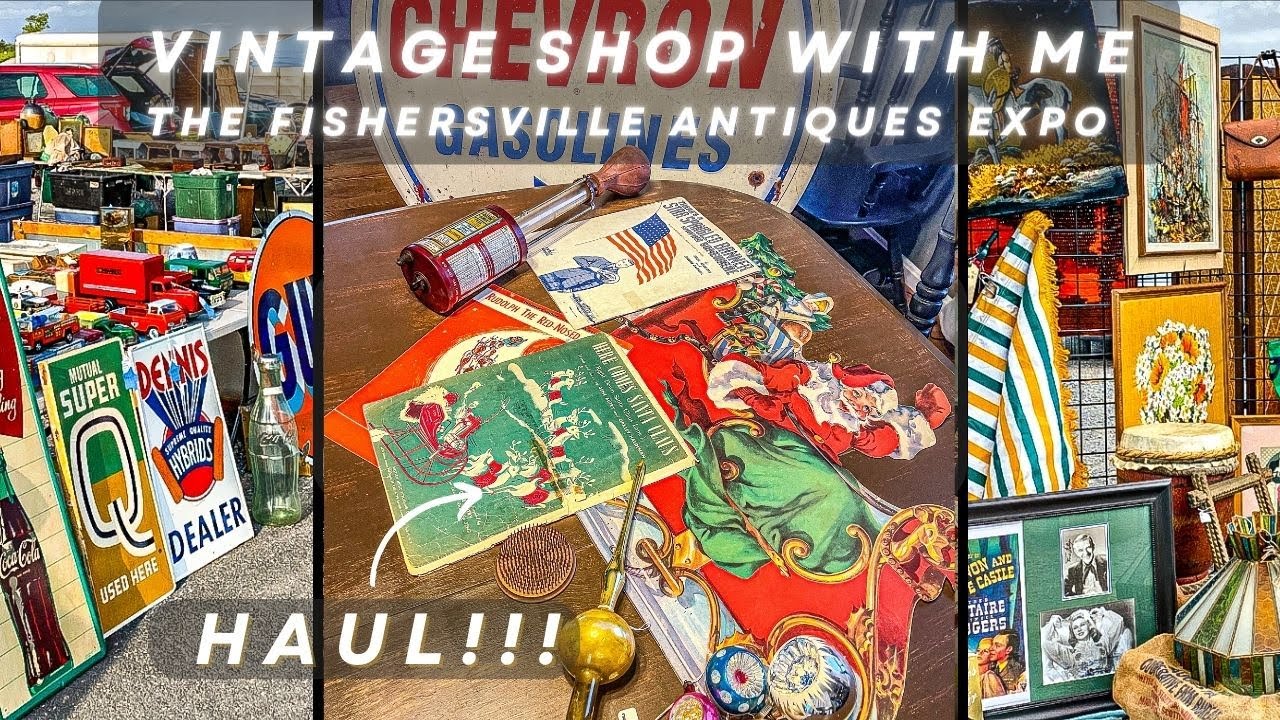 Невероятные винтажные находки *фарфоровые таблички, ретро-декор и HAUL* | Fishersville Antique Expo