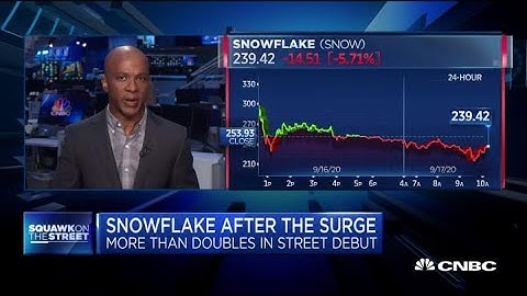 Snowflake shares take pause after more than doubling in Wall Street IPO