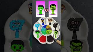 Sprunki OC Battle Colour Mixing 🆚 #satisfying #colors #pawpatrol #colormixing #art