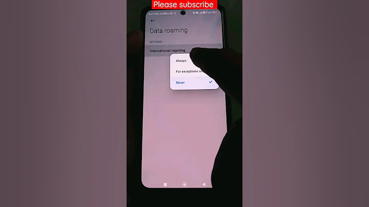 how to activate International Roaming | Mi, Redmi, Xiaomi #roaming #internationalroaming #shorts #mi