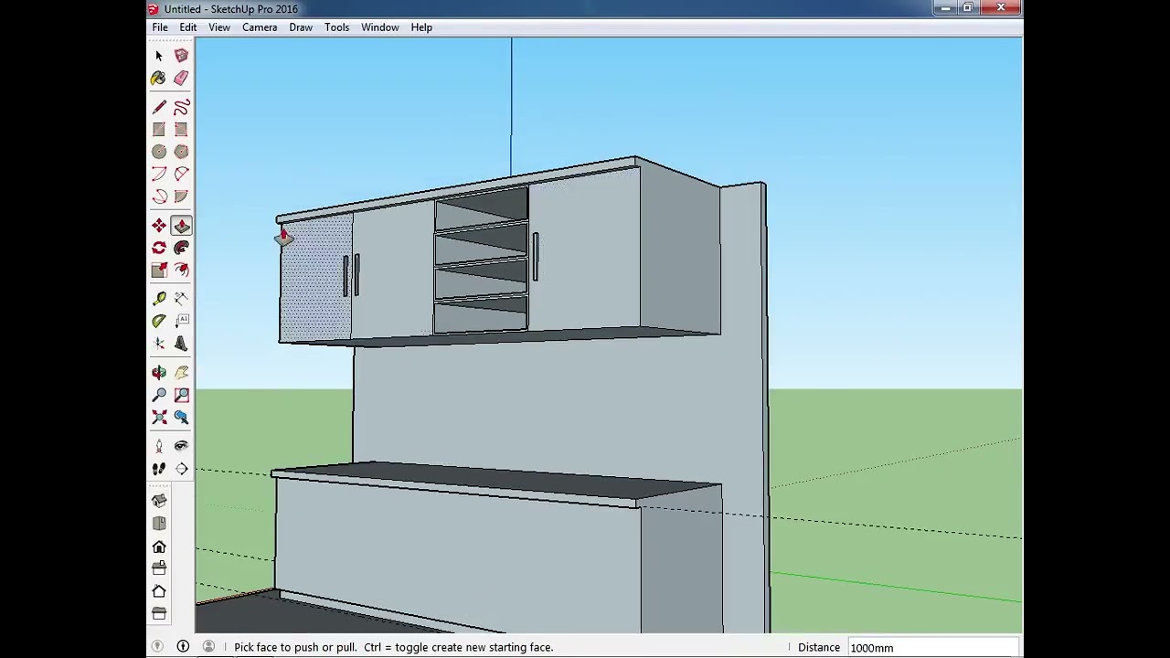 Belajar SketchUp  membuat Kitchen  Set  Sederhana YouTube