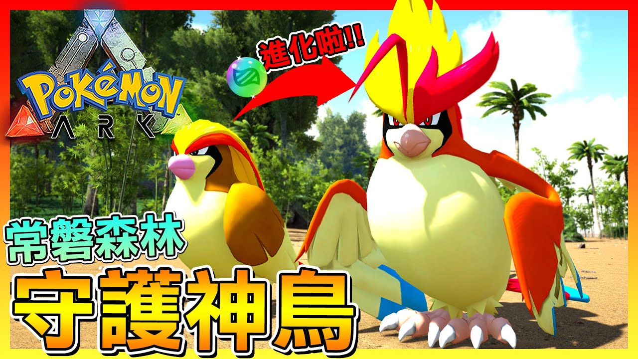 守護常磐森林20多年的"神獸" 比雕(大比鳥)進化啦😂!!【ARK寶可夢生存 第三季】#14 全字幕 - YouTube