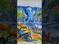 Octopus blushes in my painting #ceative #viral #latest #aivideo #shortfeed #kitty #dance