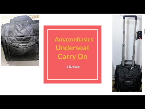 Amazonbasics Underseat 기내 수하물 🧳 리뷰