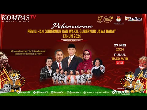 🔴 Live - Peluncuran Pemilihan Gubernur dan Wakil Gubernur Jawa Barat Tahun 2024