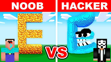NOOB vs HACKER: I Cheated In a Alphabet Lore Build Challenge! (Letter E)