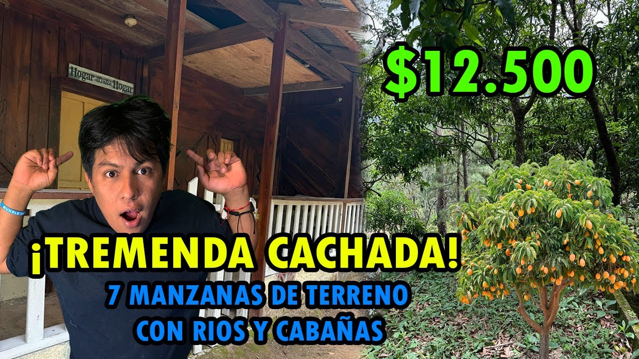 Vendo 7 Manzanas de terreno con Cabañas de Madera a $12.500 en Zona Fria de Perquin 🚨VENDIDO🚨