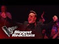 The Biggest Singer and Coach Reactions! | The Voice UK 2018