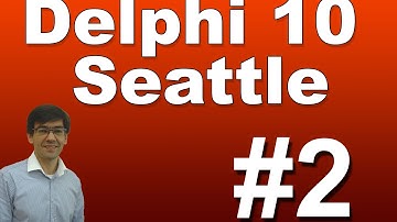 aula 6495 delphi 10 seattle criando primeiro projeto no delphi Xe10 statusbar panel menus