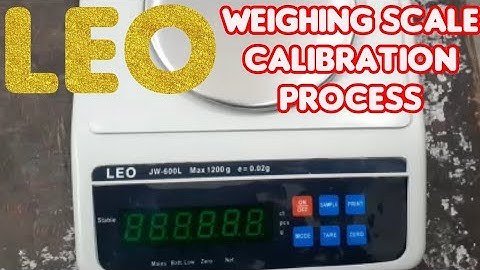 Leo weighing scale calibration process ? how to calibrate Loe 600g jewelry scale