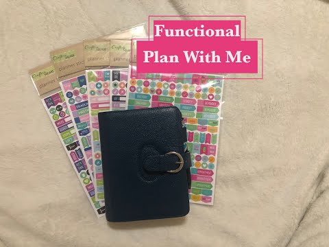 Functional Franklin Covey Plan With Me | Compact Blooms 2PPD | New Dollar Tree Stickers