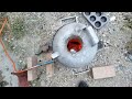 fundiendo aluminio con gas butano