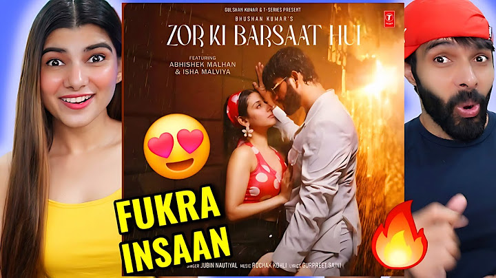Zor Ki Barsaat Hui (Song): Jubin Nautiyal, Rochak| Abhishek Malhan, Isha Malviya | Reaction !!