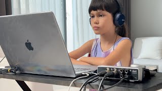 Recording FEURICH piano with Apogee Duet 3 by Emilie (9yearsold)