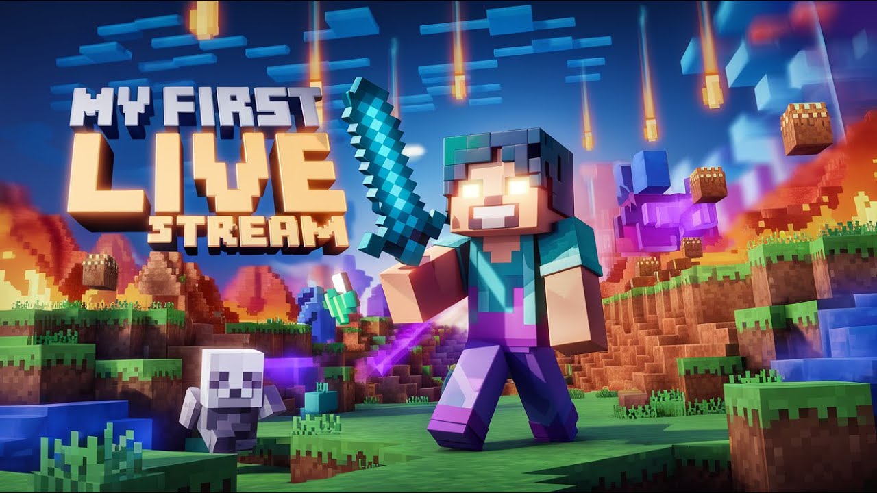 My First Minecraft Live Stream - Epic Adventure Begins! - YouTube