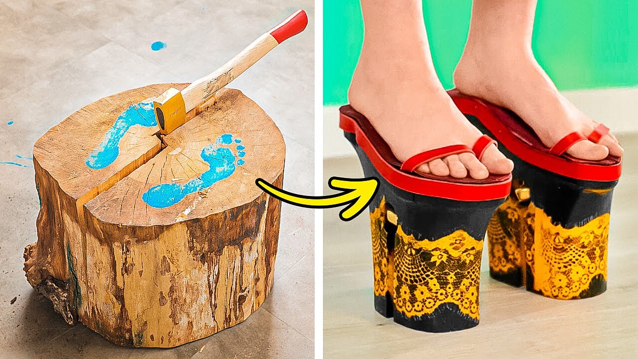 Turning a Tree Trunk into Japanese Footwear || Unusual Ways Of Making Shoes