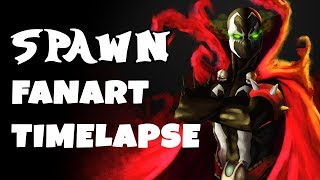 Spawn Fan art Timelapse